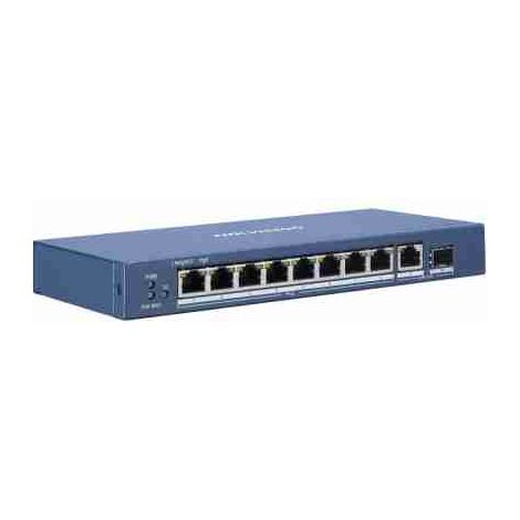 DS-3E0510P-E/M - CONMUTADOR POE GIGABIT NO ADMINISTRATIVO DE 8 PUERTOS ECONÓMICO