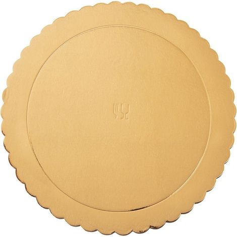 Base per torta, torta rotonda dorata, 30 cm (1/5)