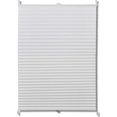 INLIFE Store plissé Blanc 80x150 cm (1/5)