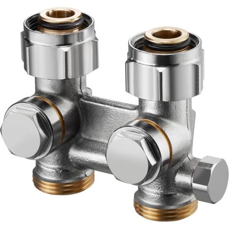 Vanne d'arrêt OV ZBU Multiflex F 3/4Z à 3/4Z AG MS chromée
