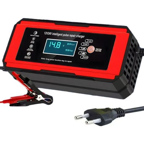 12V/24V 10A Großes südafrikanisches Autobatterieladegerät, Motorradbatterieladegerät, Hochleistungsladegerät 12V/24V 10A (1/5)