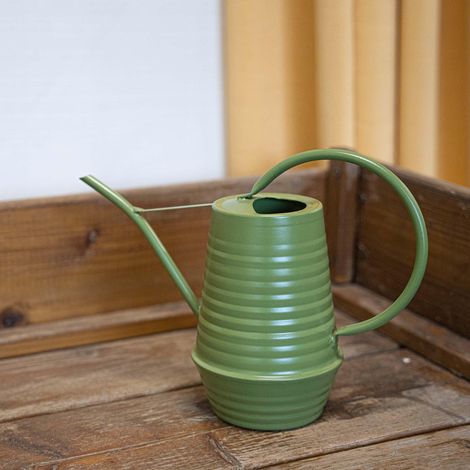 Arrosoir d'Intérieur en Zinc 1L avec Long Bec pour Arrosage Précis Vert - 24,7 x 10,6 x 18,6 cm - PANGIVO (1/2)