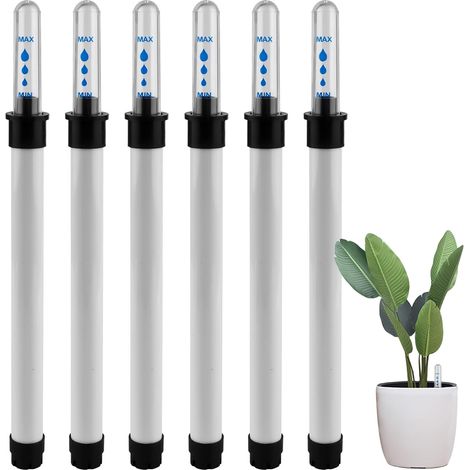 Lot de 6 indicateurs de niveau d'eau pour plantes, 22,9 cm, en plastique, pour jardin et plantes en pot (1/5)