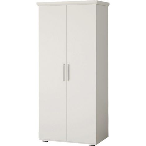Armoire TOM 2 portes et 2 tiroirs blanche 80 cm