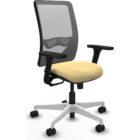 Sedia da ufficio piqueras y crespo Zulema grigio rete e similpelle (1/2)