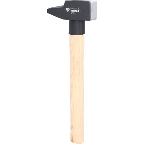 BRILLIANT TOOLS Martillo de cerrajero con mango de nogal americano 800 g forma francesa - BT077080 (1/4)
