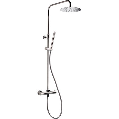 Swiss Aqua Technologies Colonna doccia, doccetta a bastone Miscelatore termostatico Barra ad altezza regolabile, canna di fucile SATDASTK (1/5)