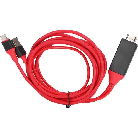 Adaptateur 4K Type-C vers HDMI - Ultra-mince, haute vitesse, prend en charge la diffusion vidéo simultanée depuis les téléphones portables et les ordinateurs portables. (1/5)