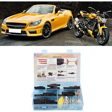 Kit de boîtier de connexion électrique étanche - 1 à 6 canaux et fusibles à lames pour automobiles, bateaux et motos. (1/5)