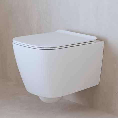 ALLUVION Mars Wand-WC kompakt Tiefspüler ohne Spülrand (1/4)