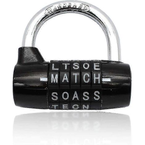 Cadenas à combinaison étanche, cadenas en acier inoxydable à 5 lettres (1/5)
