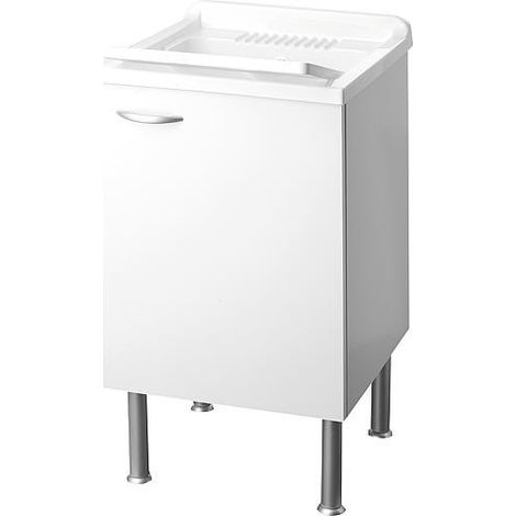 Lave main avec meuble 1 porte LxlxH: 450x500x850mm