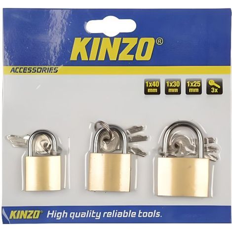 Cadenas - Anse 40 mm - Pour Usage Interieur Et Exterieur - Lot De 3