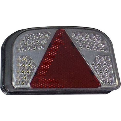 Maxter – Feu à LED 7 fonctions pour remorque – Tension 12V – Entraxe 152 mm – Faible consommation 8W – Homologué E4