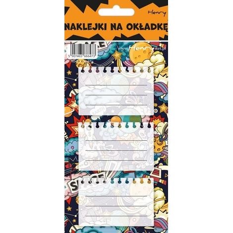 Autocollants pour cahier - Espace (12 pièces)