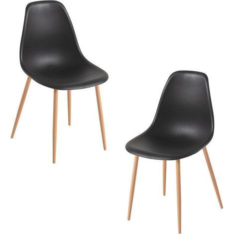 Packs Sillas Comedor - Pack 2 Sillas Mykle - Negro (1/5)