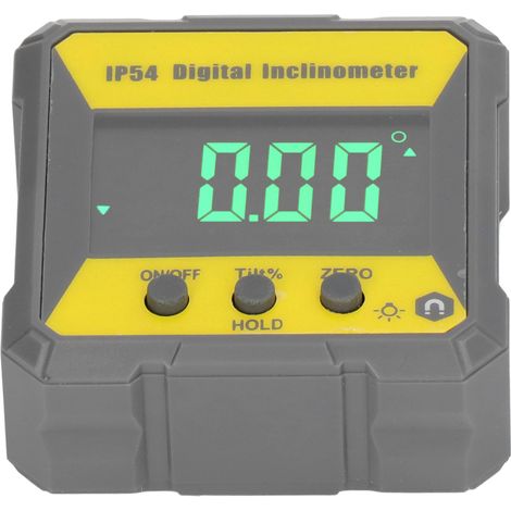 Digitaler Winkelmesser (Schutzart IP54), hochpräziser elektronischer Neigungsmesser, Gehäusewasserwaage mit Magnetfuß (1/5)