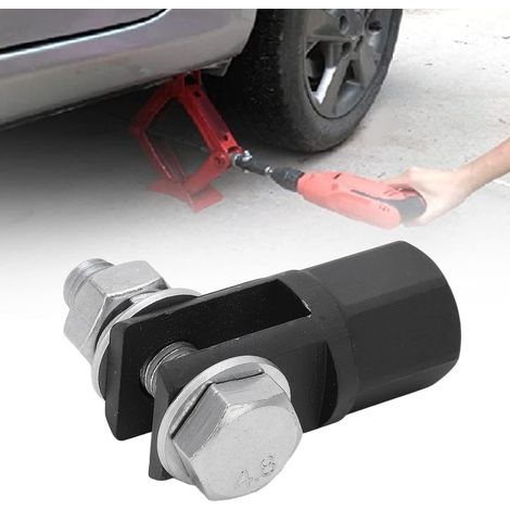 Adaptateur de cric à Ciseaux, Universel Haute résistance pour Utilisation avec clé à Chocs 1/2" pour Voiture, Camping-Car, remorque (1/5)