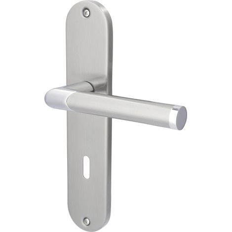 Alpertec Drückergarnitur Renofast I edelstahl/BI-Colour BB 72 mm Türdrücker