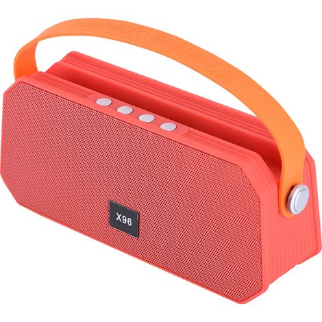 Tragbarer, kabelloser Bluetooth-Lautsprecher mit Freisprechfunktion, USB- und TF-Kartenkompatibilität – Rot (1/5)