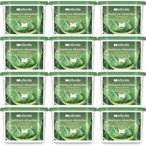 Absorbeur d'humidité 12 pièces, anti-odeur, pour salle de bain, voiture, placard (1/5)