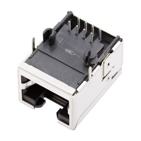 BEL Stewart Connectors 1450-2000-02 Presa modulare da pannello senza schermatura 1450-2000-02 Presa angolata Poli: 8P8C