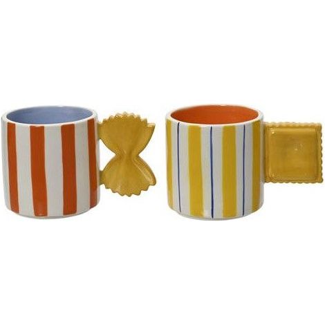 Tazza - KAEMINGK - Pâte di Dolomite - 2 colori assortiti - Giallo - 270 g
