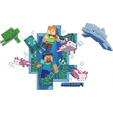 RMK5005GM Minecraft Giant Peel and Stick Wall Decal - RMK5005GM Minecraft Giant Peel and Stick Wall Decal (1/5)
