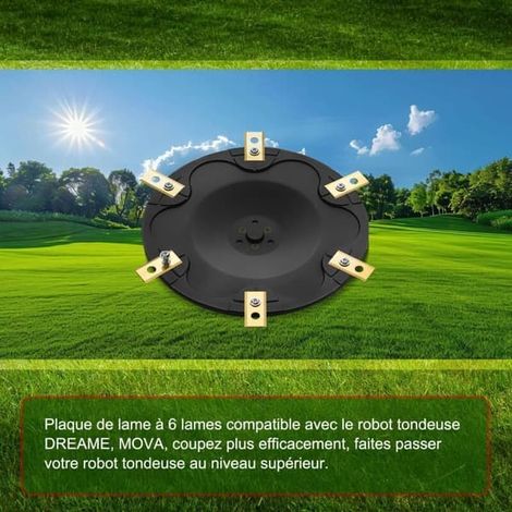 Ecleanfy - Lave-lames avec 6 lames compatibles pour DREAME A1, A1 Pro, A2 et MOVA 600 – Lames en titane pour une coupe précise – Améliore l'efficacité de coupe (1/4)