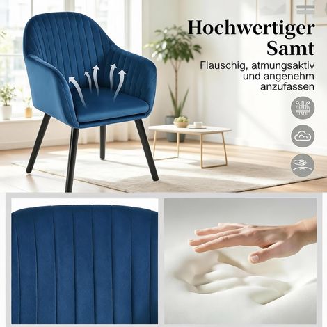 Fauteuil inclinable avec accoudoirs, chaise de réception, chaise de table, fauteuil d'appoint, chaise de salle à manger, chaise de salon (2 chaises seulement) (1/4)