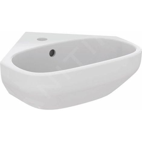 Ideal Standard i.Life A - Lave-mains d’angle, 450x410 mm, avec trop-plein, trou pour robinet, blanc T471101 (1/5)
