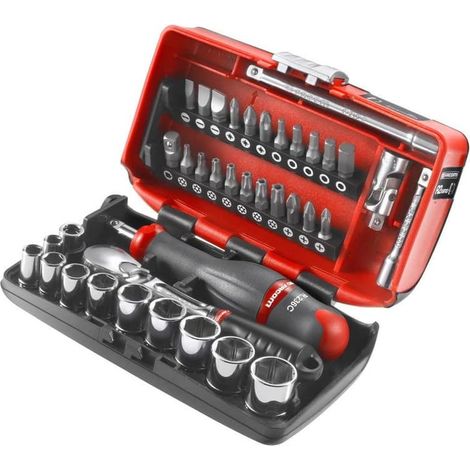 Set di 38 pezzi bussole e inserti 1/4" esagonali - FACOM RL.NANO1