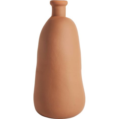 Vase en verre chocolat finition vieillie style contemporain - Chocolat finition vieillie (1/3)
