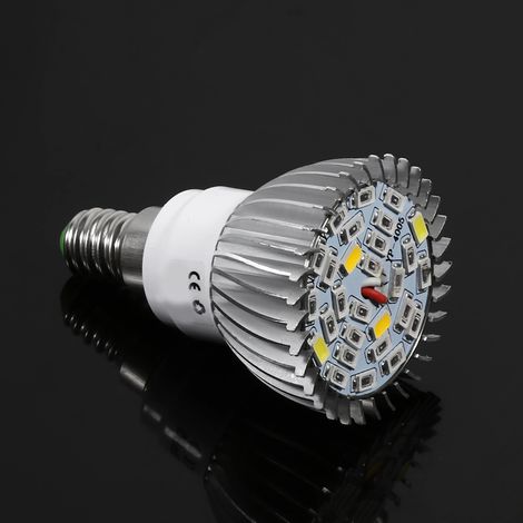 Lampe de Croissance LED Plein Spectre 28W, Ampoule pour Plantes Fleurs, E14, 85V-265V, Éclairage Horticole, Culture Végétale, Lumière Végétale (1/3)
