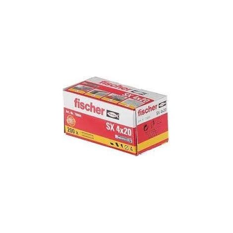 TACO PLASTICO SX Nº4 CAJA (100U) - FISCHER (1/10)