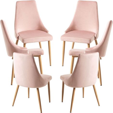 Packs Sillas Comedor - Pack 6 Sillas Stoik Wood - Rosa (1/5)