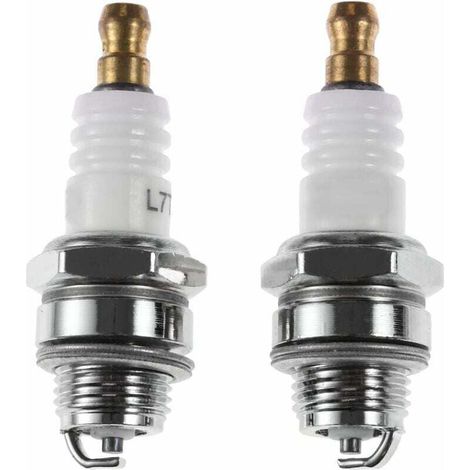 Bujía l7t para motosierra y desbrozadora para motor de dos tiempos, accesorios para bujías 430/520, accesorios para motosierra (2 unidades) (1/4)