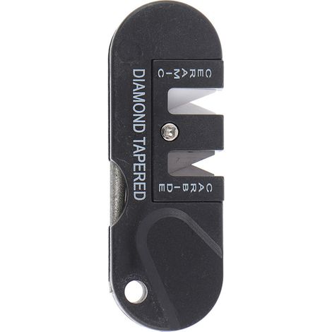 Affûteur de couteau de poche en acier tungstène, outil d'affûtage multifonction pour le camping et les activités de plein air. (1/5)