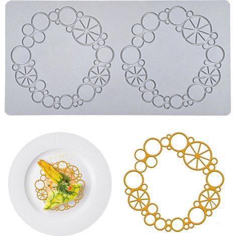Moule à Fondant Bulles,Tapis de Dentelle en Silicone,Tapis Silicone Pour Gâteau,Fondant,Chocolat,Décoration D'assiette A11 -
