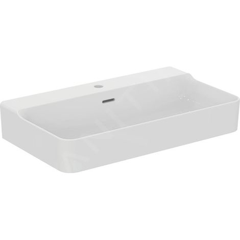 Ideal Standard Conca Ceram - Lavabo 800x450 mm, avec trop-plein, trou pour robinet, blanc T369201 (1/5)