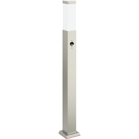 Baliza luminosa con sensor de 80 cm, acero inoxidable, IP44 vidaXL
