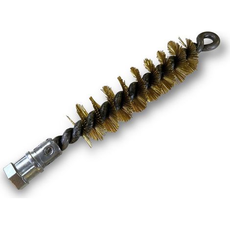 Brosse à tube PRO LAITON Ø 30 mm Raccord M12175 femelle Ame en acier torsadé Nettoyage brossage tube et canalisation Kibros 41SCL30 (1/5)