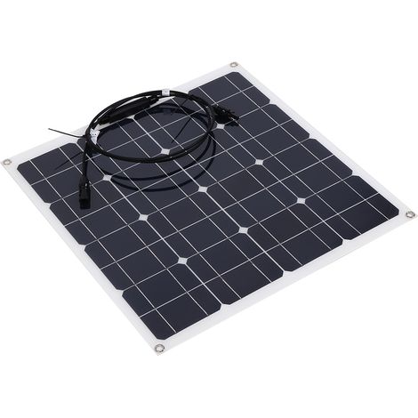 50W 12V monokristallines Silizium-Solarzellenpanel für den Außenbereich zum Aufladen von Handyakkus (1/5)