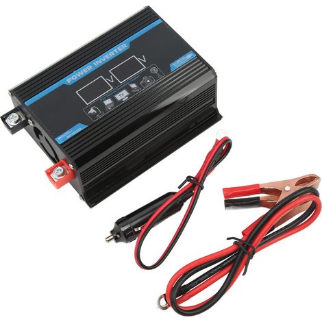 Ortviai Onduleur 300 W pour voiture 12 V vers 110 V, onde modifiée avec écran LCD et sortie USB (1/5)