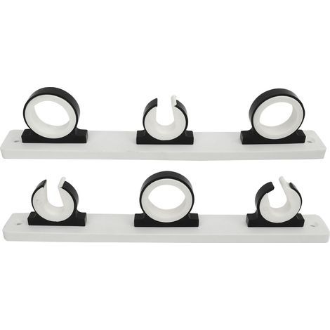 Acouto Support de Canne à Pêche en Aluminium, Résistant aux Chocs, Haute résistance. Gardez Votre Tringle au Mur ou au plafond. Convient aux Cannes à Filer, Conventionnelles et à. (1/5)