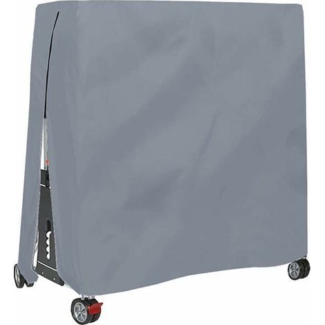Ping Pong Table Cover, Waterproof, Windproof, UV-Resistant, Durable Oxford Fabric Protective Tarp for Table Tennis Table with Zipper and Adjustable Drawstring