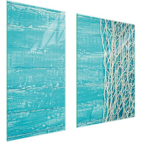 GLASSCHUTZPLATTE 75x52 TÜRKIS (1/5)