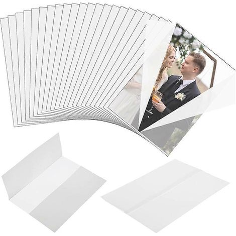 Packung mit 150 Pergamenttaschen für 5x7-Einladungen, elegante, durchscheinende Papiertaschen für Hochzeiten, Geburtstage und andere Anlässe. (1/5)