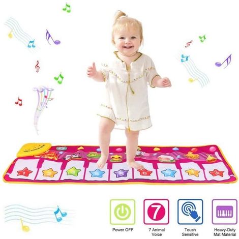 Tapis de Jeu Musical pour Enfants - Tapis de Danse Grande Taille 39x14 Pouces (1/4)