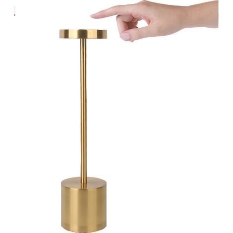 Galozzoit – Lampe à poser LED rechargeable sans fil – Autonomie 6h – Lumière chaude non éblouissante – Aluminium résistant aux intempéries (1/5)